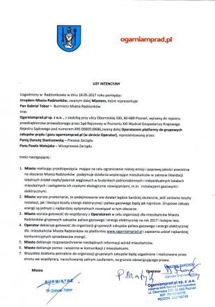 List intencyjny